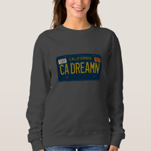 Sudadera California Dreaming Retro 1969 Placa de Matrícula 