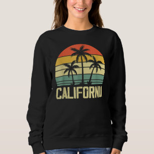 Sudadera California Island Palm Beach Surfboard Surf Retro