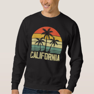 Sudadera California Island Palm Beach Surfboard Surf Retro