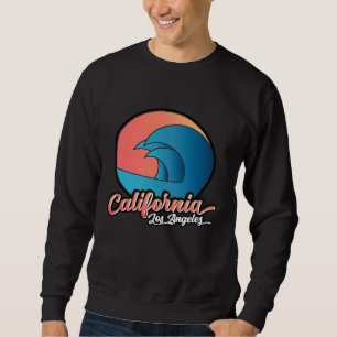 Sudadera California Los Angeles Surf Sunset Sea Waves Desig