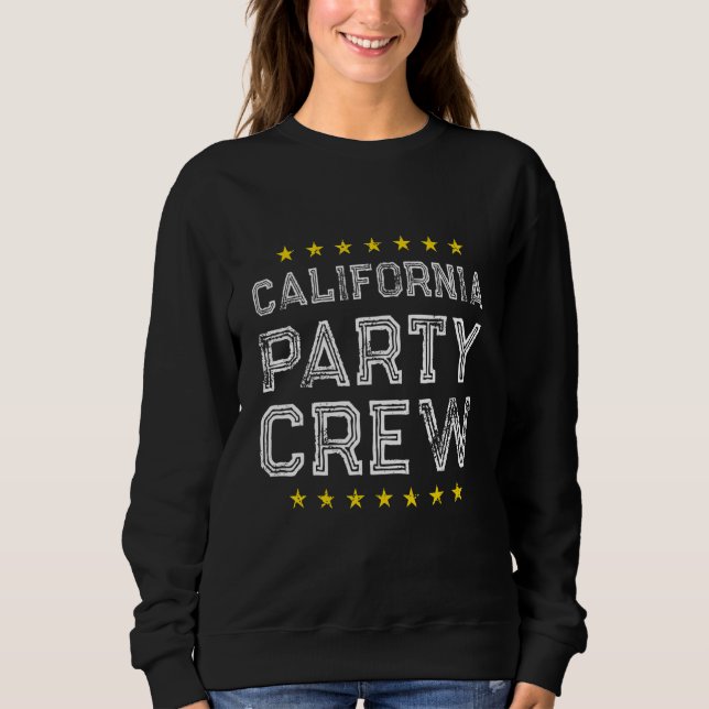 Sudadera California Party Crew  Vacation Team (Anverso)