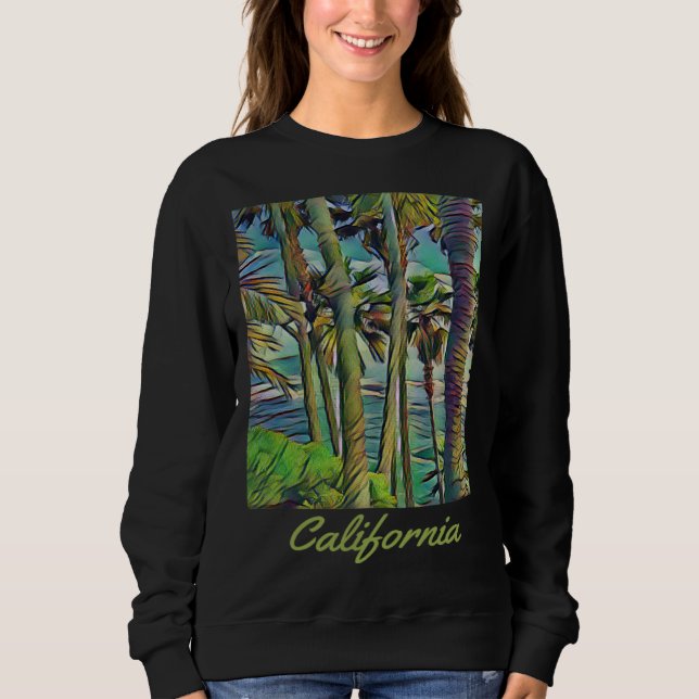 Sudadera California Republic Palm Trees Cali Vibes Californ (Anverso)