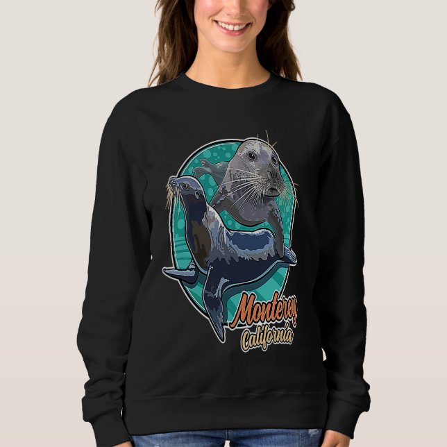 Sudadera California Sea Lion and Pacific Harbor Seal at Mon (Anverso)
