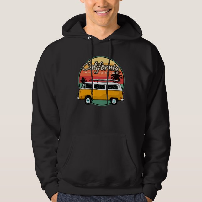 Sudadera California Surfing Oceanside Beach (Anverso)