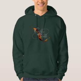 Sudadera Caligrafía de llamada de tiempo de café y chorro d