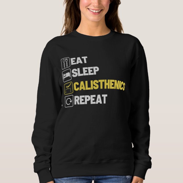 Sudadera Calisthenics De Sueño Coma Éxido Gimnástico De Rep (Anverso)