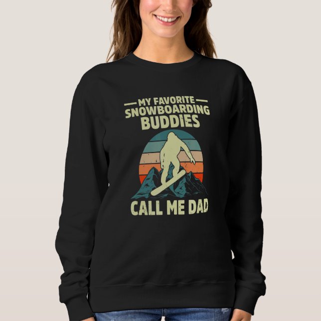 Sudadera Call Me Dad Snowboard Snowboarder Wintersports (Anverso)