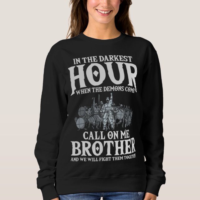 Sudadera Call On Me Brother Valhalla Nordic Norse Mythology (Anverso)