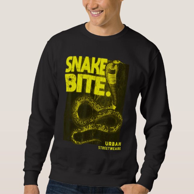 Sudadera Calle urbana de serpiente mordida 3 (Anverso)