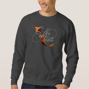 Sudadera Calligrafía y café con chorro de café