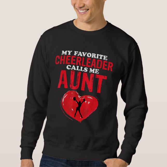 Sudadera Calls Me Aunt Cheer Mom Women Cheerleading (Anverso)