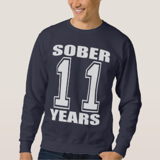 Sudadera Calme 11 años de blanco en oscuridad