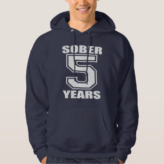 Sudadera Calme 5 años de blanco en oscuridad