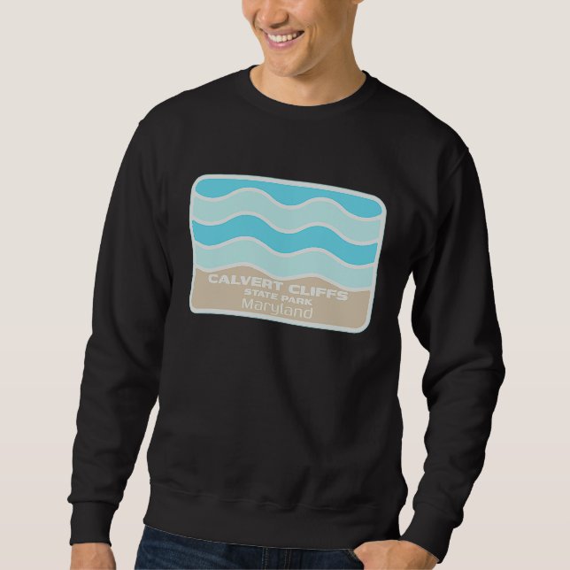 Sudadera Calvert Cliffs State Park Maryland Beach Vacation  (Anverso)