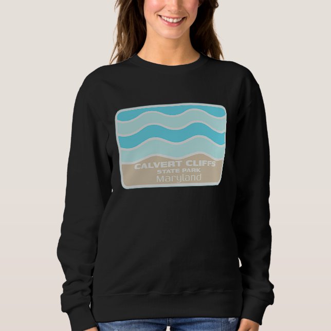 Sudadera Calvert Cliffs State Park Maryland Beach Vacation  (Anverso)