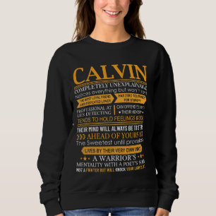Sudadera Calvin First Name Shirt - Nombre personalizado Cal