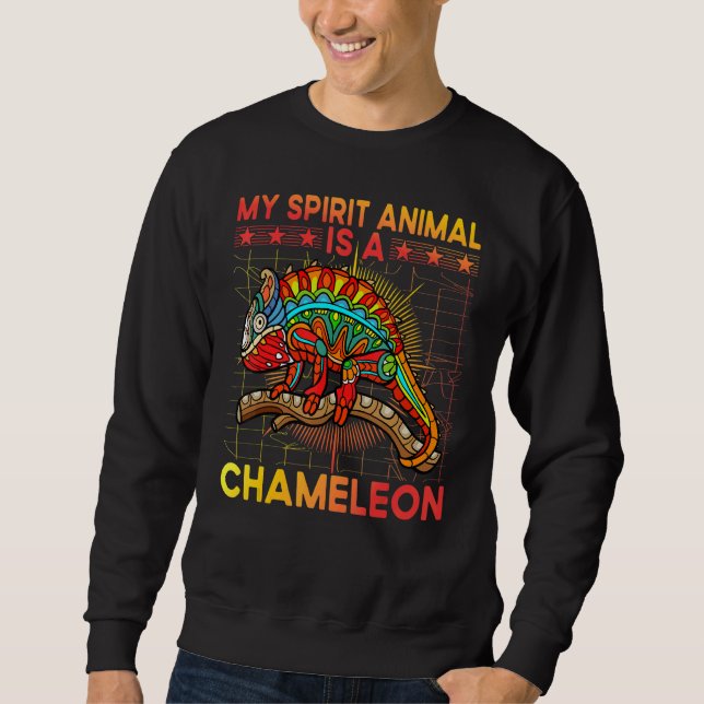 Sudadera Camaleón diciendo 8 (Anverso)