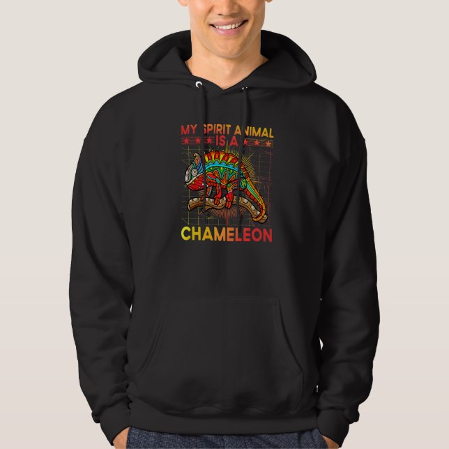 Sudadera Camaleón diciendo 8 (Anverso)