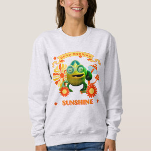 Sudadera Camaleón Divertido Buenos Días Sol Retro Arte