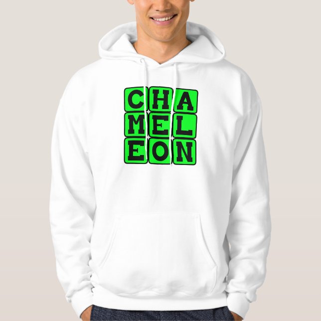 Sudadera Camaleón, lagarto que cambia de color (Anverso)