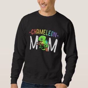 Sudadera Camaleón Mamá Mascota Reptil Lagarto Madre