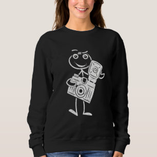 Sudadera Cámara de Fotografía Fotógrafo Figura de Palo Foto