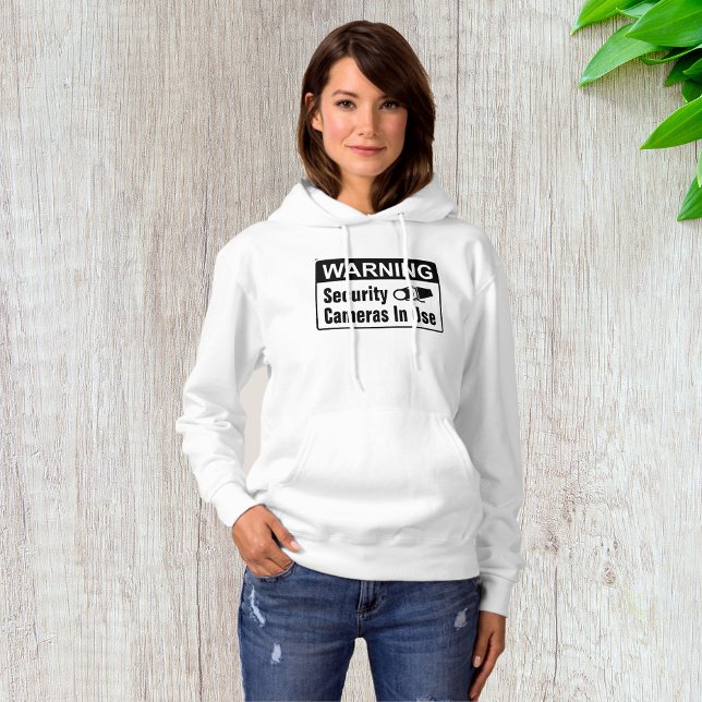 Sudadera Cámara De Seguridad De Aviso En Uso De Hoodie De M (Subido por el creador)