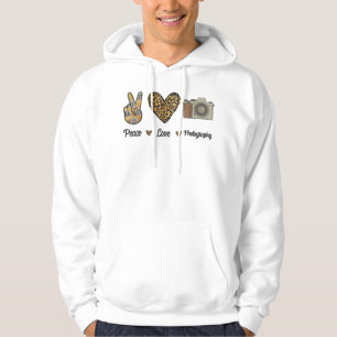 Sudadera Cámara fotográfica de amor por la paz Cameram