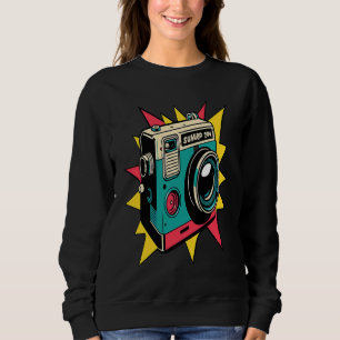 Sudadera Cámara Retro Fotógrafa de Estilo Pop Mamá