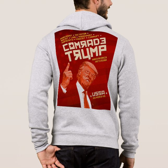 Sudadera Camarada Trump - Poster soviético (Reverso)