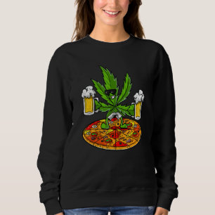Sudadera Camaradas De Por Vida Cerveza Y Brotes De Hierba P