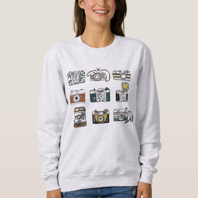 Sudadera Cámaras de Camisas Fotográficas (Anverso)