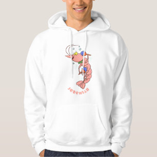Sudadera Camarón alegre, personalizado de la gamba