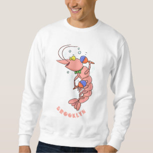 Sudadera Camarón alegre, personalizado de la gamba