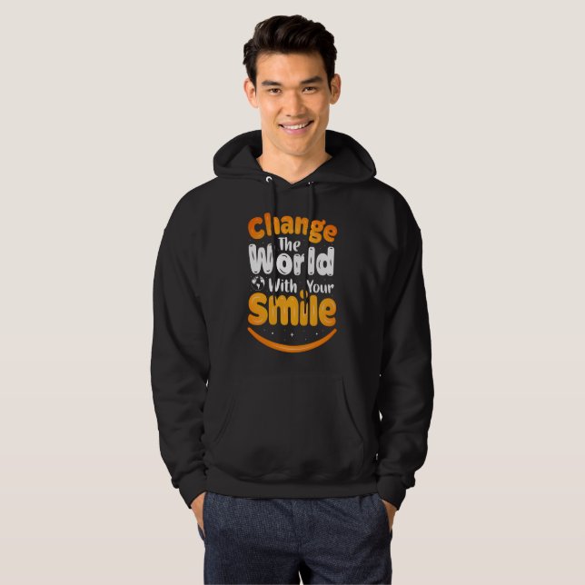 Sudadera Cambia El Mundo Con Tu Sonrisa (Anverso completo)