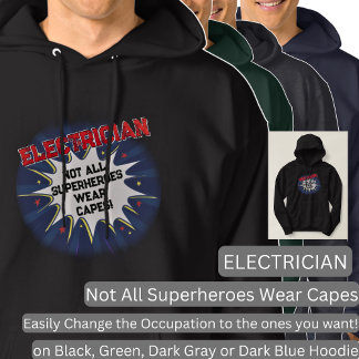 Sudadera Cambiar cualquier texto, ELÉCTRICO - No todos los