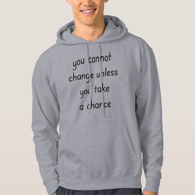 Sudadera Cambiar el hogar básico de los hombres (Anverso)
