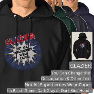 Sudadera Cambiar texto, GLAZIER, no todos los superhéroes