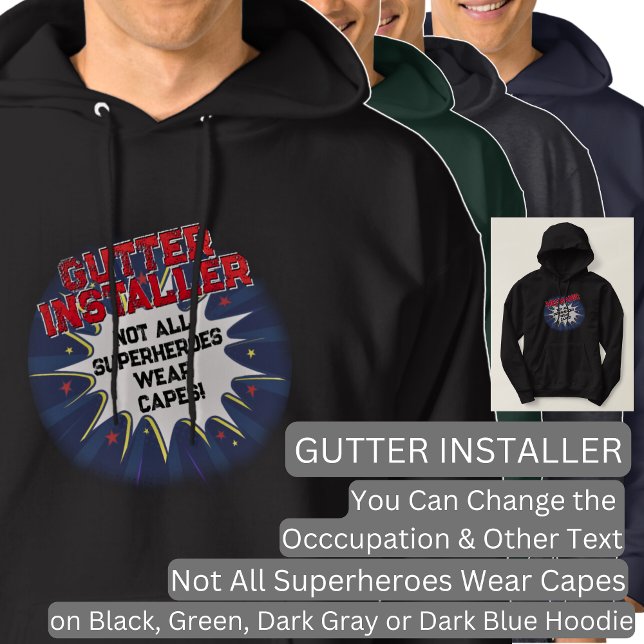 Sudadera Cambiar texto, INSTALADOR DE GUTTER, no todos los  (Subido por el creador)