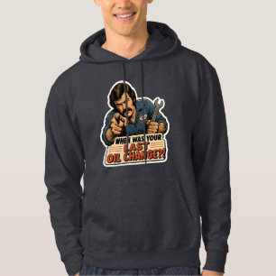 Sudadera Cambio de Aceite de Mecánico Divertido Meme de Coc