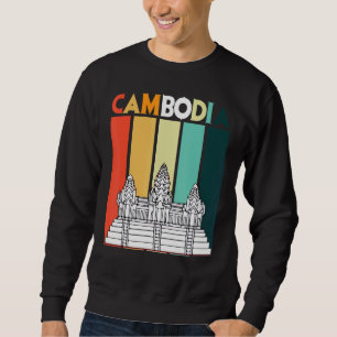 Sudadera Camboya Angkor Wat Retro Asia Turista