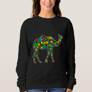 Sudadera Camel Funny Puzzle Animals Autism Awareness