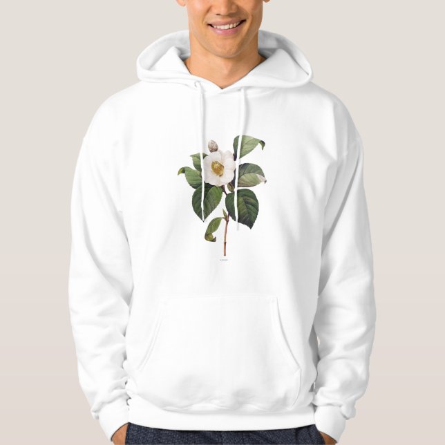 Sudadera Camelia blanca (Anverso)