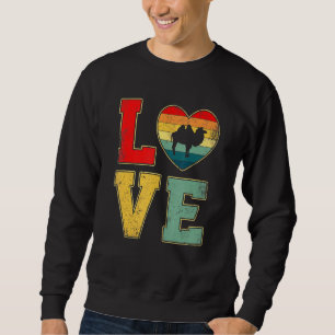Sudadera Camello Amor Vintage Retro 70s 80s Corazón Animal