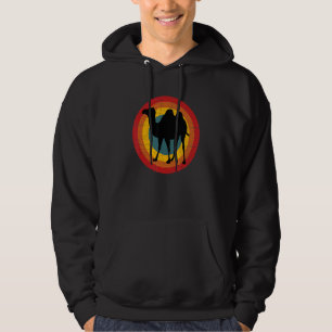 Sudadera Camello del desierto retro colorido