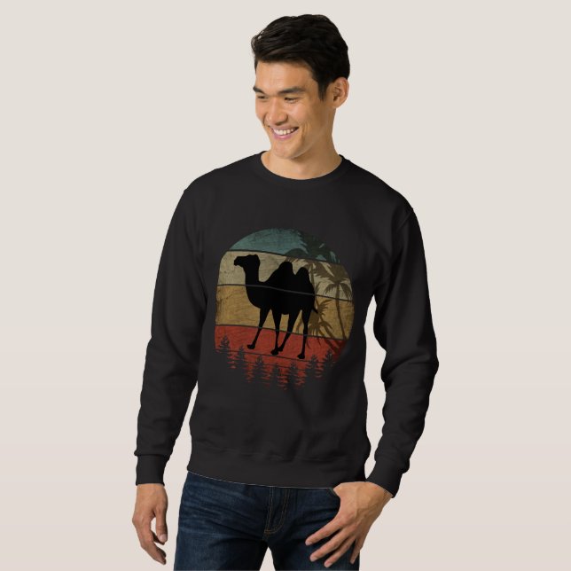 SUDADERA CAMELLO RETRO VINTAGE (Anverso completo)