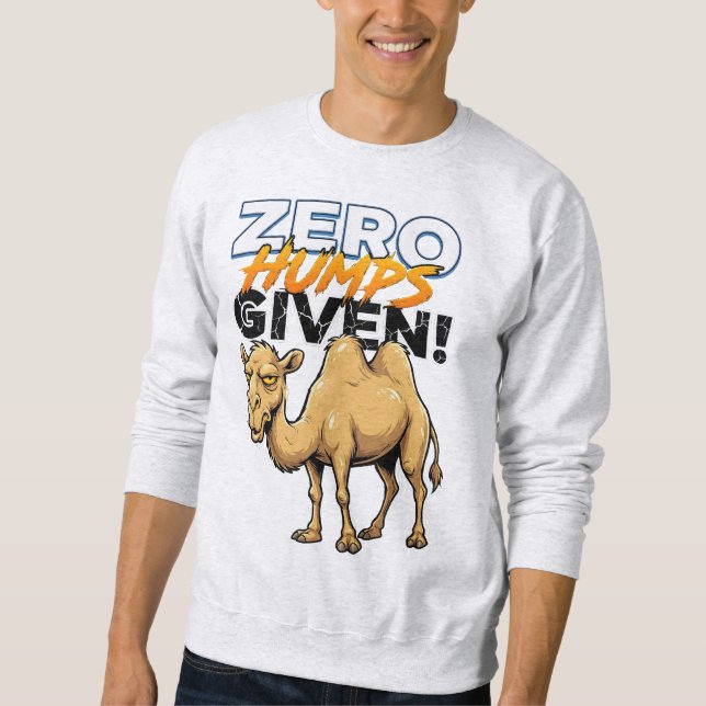 Sudadera Camello Sarcástico Sin Jorobas (Anverso)