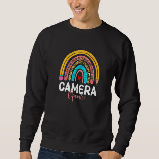 Sudadera Camera Operator Rainbow News Media Production Comm