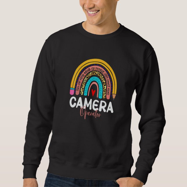 Sudadera Camera Operator Rainbow News Media Production Comm (Anverso)