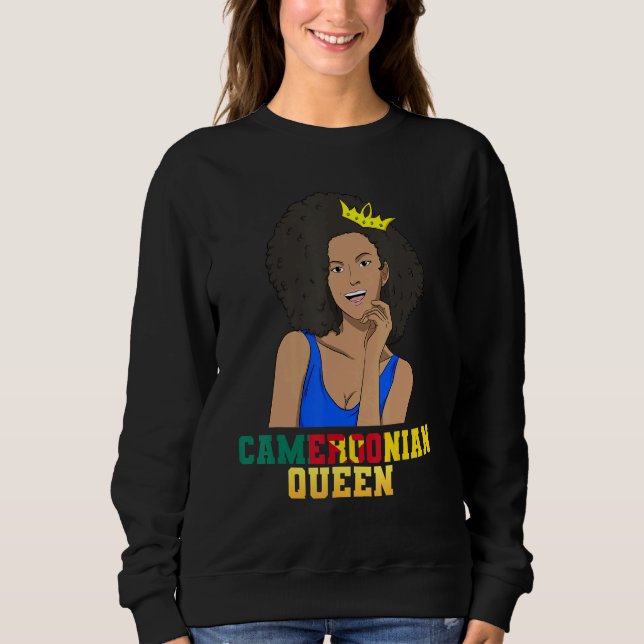 Sudadera Cameroon Cameroonian Flag Proud Princess Queen Mel (Anverso)
